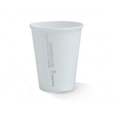 12OZ WHITE SINGLE WALL COMPOSTABLE CUP