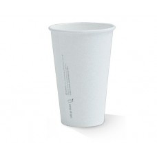 16OZ WHITE SINGLE WALL COMPOSTABLE CUP
