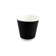 8OZ BLACK DOUBLE WALL HOT CUP