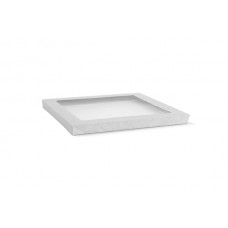 WHITE CATERING TRAY MEDIUM LID