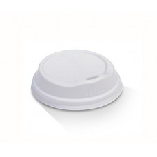 WHITE BIODEGRADABLE LID TO SUIT 6-8OZ