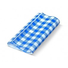 BLUE GINGHAM GREASEPROOF PAPER 400MM X 330MM